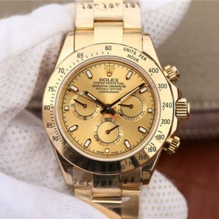 Replica Rolex Daytona YG Yellow Gold Dial BP YG Bracelet A7750