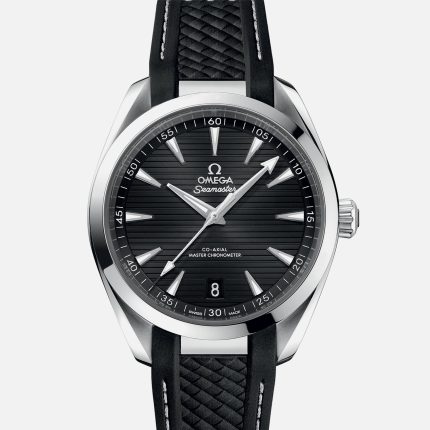 Seamaster Aqua Terra 150M Co-Axial Master Chronometer 41mm Black Dial On Rubber Strap(1:1 replica)