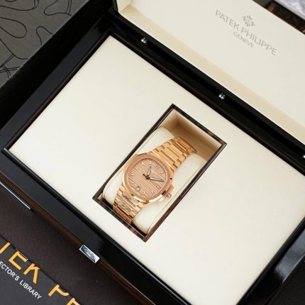 Patek Philippe Nautilus 7118 Replica Watches Rose Gold Swiss Movement 3K Factory 35,2mm