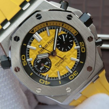 Replica Audemars Piguet JF Royal Oak Offshore Diver Chronograph Yellow A3126