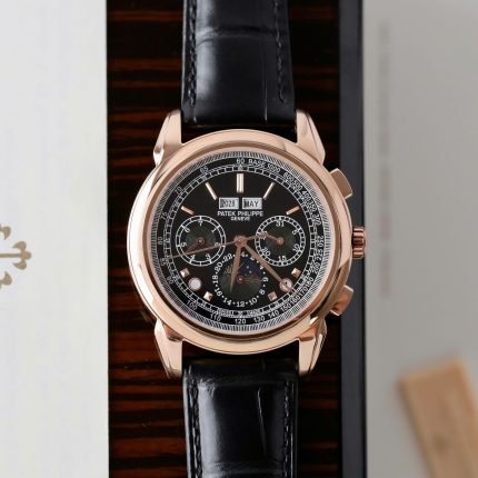 Patek Philippe Grand Complications 5270J Leather Strap Fake Watch 41mm