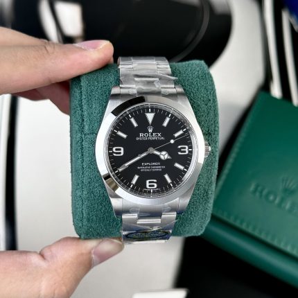 Rolex Best Replica Watch Explorer 214270 Black Dial Metal Wire 39mm