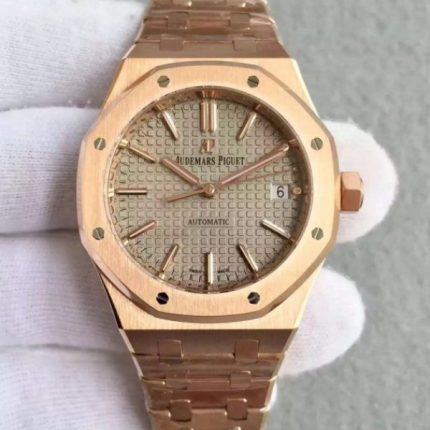 Replica Audemars Piguet JF Royal Oak 37mm 15450 RG Gray Dial RG Bracelet A3120