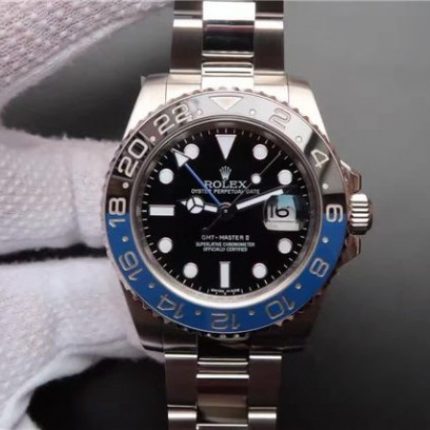Replica Rolex GMT-Master II 116710 BLNR Black/Blue Ceramic Noob A3186