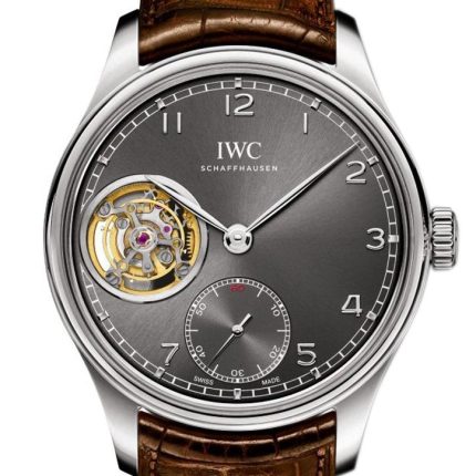 IWC Portuguese Tourbillon Hand Wound White Gold Men's Watch IW546301(1:1 replica)