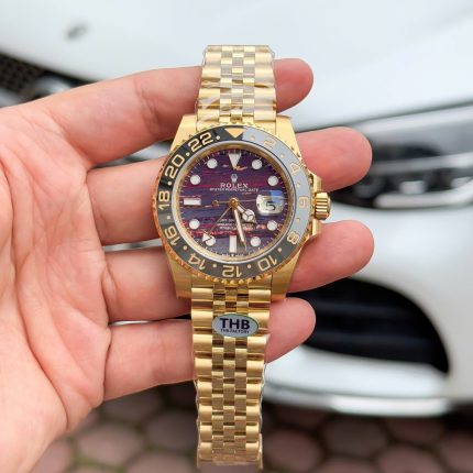 Rolex GMT Master II Tiger Eye Ttone Dial Best Replica Watches Jubilee Strap THB Factory 40mm