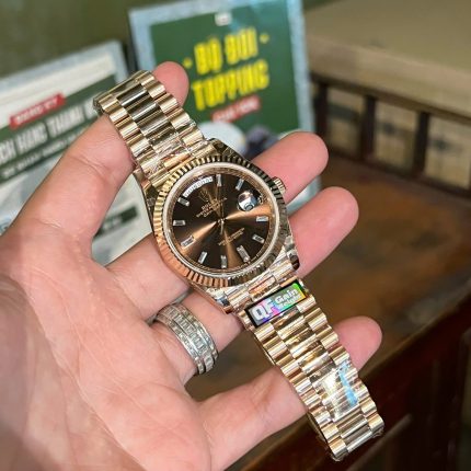 Rolex Day-Date 228235 Best Replica Watch Dial Chocolate Weight 186 Gram QF Factory 40mm