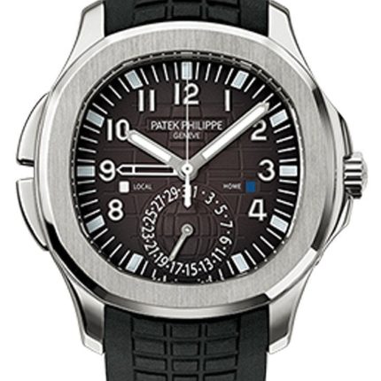 Patek Philippe Aquanaut Dual Time Black Dial Automatic Men's Watch 5164A-001(1:1 replica)