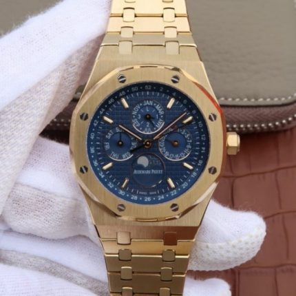 Replica Audemars Piguet JF Royal Oak 41mm 26574 YG Blue Textured Dial A5134