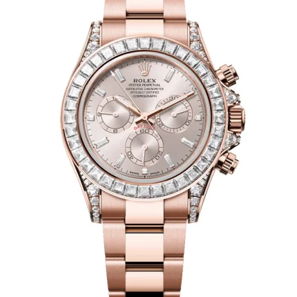 Rolex Cosmograph Daytona Oyster, 40 mm, Everose gold and diamondsReference 126595TBR(1:1 replica)