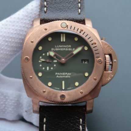 Replica Panerai VSF PAM382 Bronzo Brown Distressed Calfskin Strap Super Clone