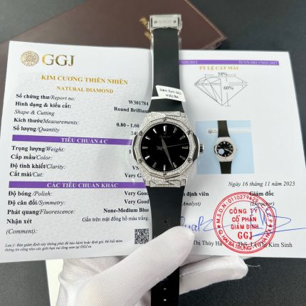 Hublot Orlinski Replica Watch With Full Natural Diamonds Hong Kong 40mm