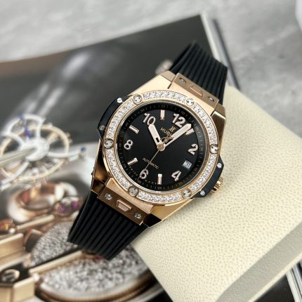 Hublot Replica 1:1 Watch Big Bang One Click King Gold Diamond Bezel HBF 39mm