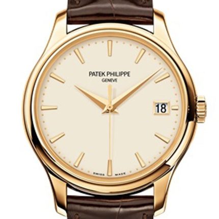 Patek Philippe Calatrava Ivory Dial 18kt Yellow Gold 39mm Men's Watch 5227J-001(1:1 replica)