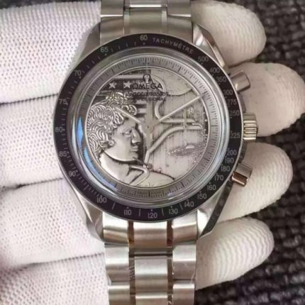Replica Omega Speedmaster SS Apollo XVII 40th Anniversary SS Bracelet Manual Winding