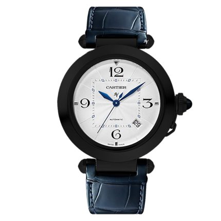 Fake Cartier Replica Watch Pasha Limited Edition Black DLC-PVD(1:1 replica)