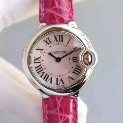 Replica Cartier Ballon Bleu Ladies 28mm SS White Dial Ronda Quartz