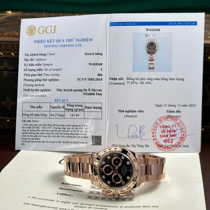 Rolex Cosmograph Daytona Dial Black Custom Gold Wrapped Replica Watch 40mm
