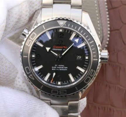Replica Omega Planet Ocean Professional Ceramic Bezel 45mm OMF SS Bracelet A8500