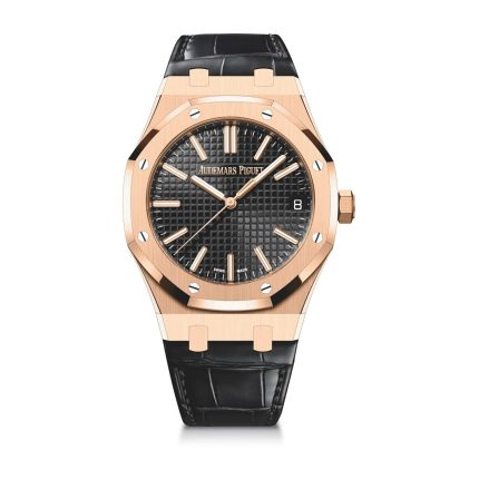Audemars Piguet Replica AP Watch Royal Oak 41mm Rose Gold Black Dial 15510OR.OO.D002CR.02-APS(1:1 replica)