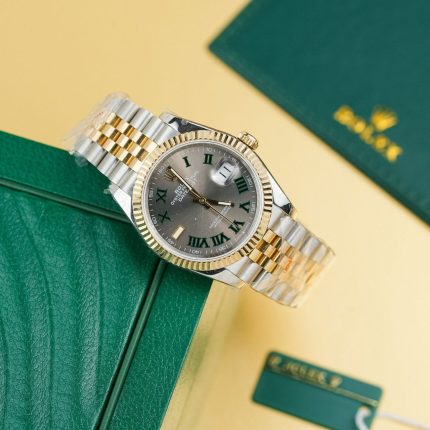 Rolex Rep 11 Watch DateJust 126231 Wimbledon Dial Gold Wrapped GM Factory 36mm