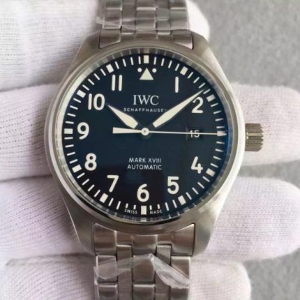 Replica IWC MKF Mark XVIII IW3270 Blue Dial SS Bracelet A2892