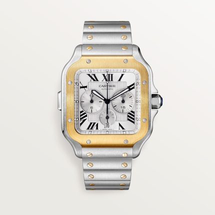 fake cartier watch Santos extra-large model chronograph mechanical movement with automatic winding caliber(1:1 replica)
