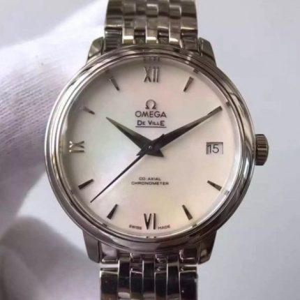 Replica Omega MKF De Ville 33mm White Dial SS Bracelet A2824
