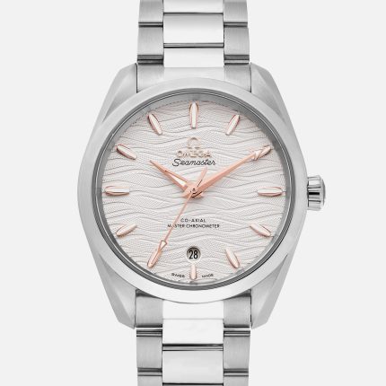 Seamaster Aqua Terra 150M Co-Axial Master Chronometer 38mm White Dial With Gold Accents(1:1 replica)