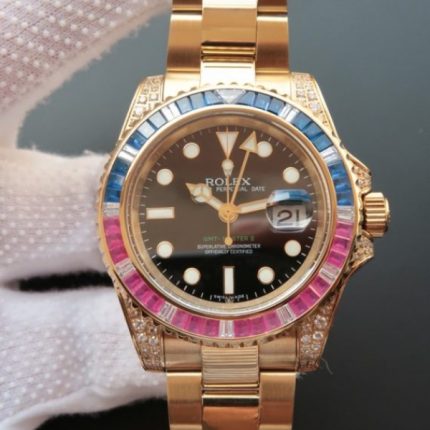 Replica Rolex GMT-Master II  BP 116758 Blue/Red Crystal Bezel A2836