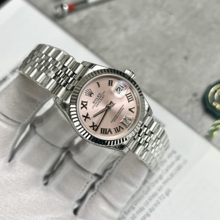 Rolex DateJust Women s Best Replica Watch Pink Dial Jubilee Strap EW 31mm