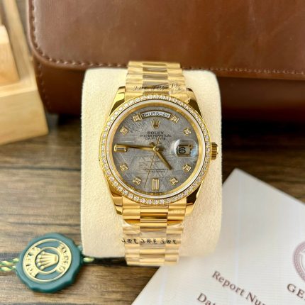 Rolex Fake Watch Day-Date Meteorite Dial RA Factory 36mm