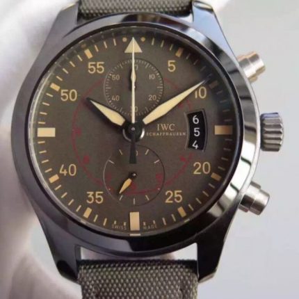 Replica IWC V6 Pilot Chrono IW388002 Real Ceramic Nylon Strap A7750