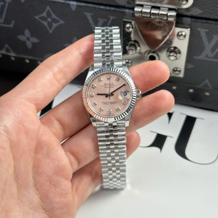 Rolex DateJust Replica Watch Dial Pink Jubilee Strap THB Factory 31mm