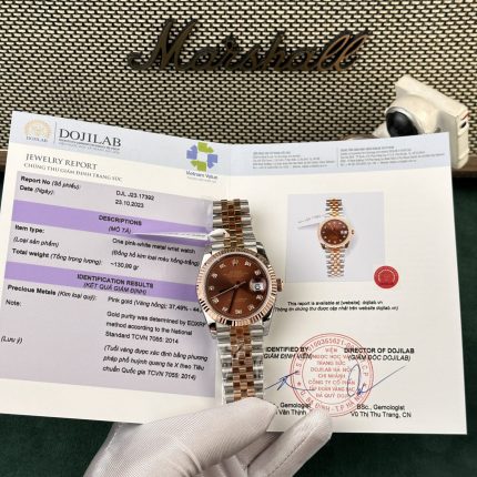 Rolex Replica 11 Watch DateJust Rose Gold Chocolate Dial GM Factory 36mm