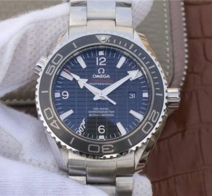 Replica Omega Planet Ocean Professional Ceramic Bezel 45mm OMF 007 SS Bracelet A8501