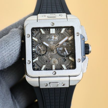 HUBLOT SQUARE BANG UNICO 45MM RUBBER STRAP(1:1 replica)