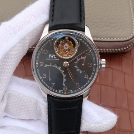 Replica IWC AZ Portuguese Tourbillon IW5046 Black Dial