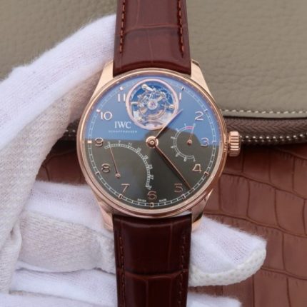 Replica IWC AZ Portuguese Tourbillon IW5046 RG Gray Dial