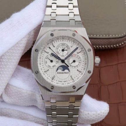 Replica Audemars Piguet JF Royal Oak 41mm 26574 SS White Dial SS Bracelet A5134