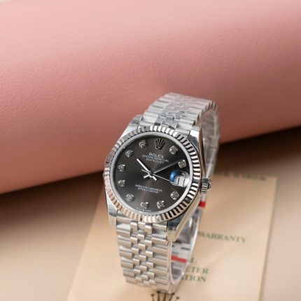 Rolex DateJust Lady Fake Watches Dial Gray Jubilee Strap 31mm