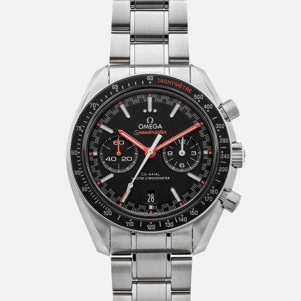 Speedmaster Racing Co-Axial Master Chronometer Chronograph 44.25mm Black Dial With Orange Accents On Bracelet(1:1 replica)