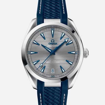 Seamaster Aqua Terra 150M Co-Axial Master Chronometer 41mm Grey Dial On Rubber Strap(1:1 replica)