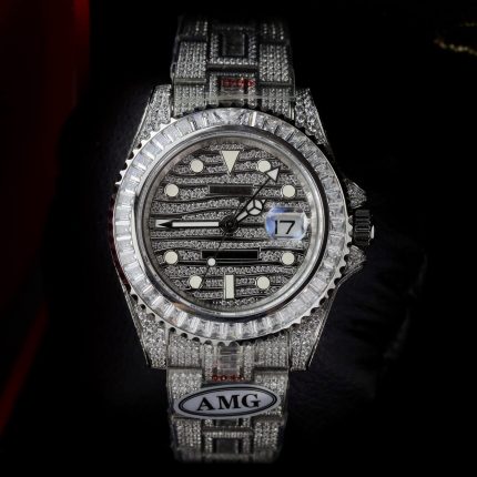 Rolex Replica Watch GMT Master II Custom Full CZ AMG Factory 40mm