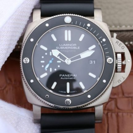 Replica Panerai XF PAM1389 Titanium Black Ceramic Bezel Rubber Strap P.9010