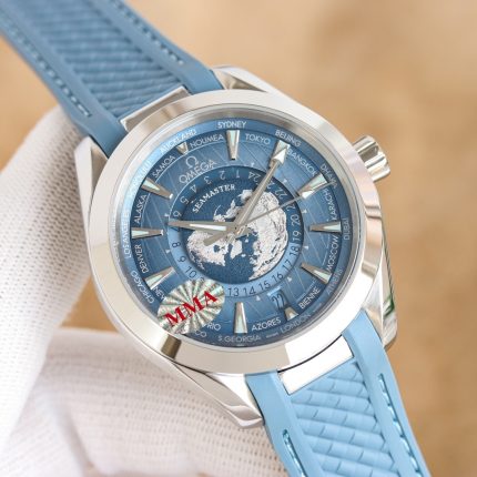 Seamaster Aqua Terra 150M 43 mm, steel on rubber strap(1:1 replica)