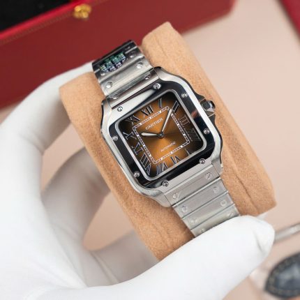Cartier Santos WSA0065 Replica Watch Women Dial Brown BV Factory 35mm