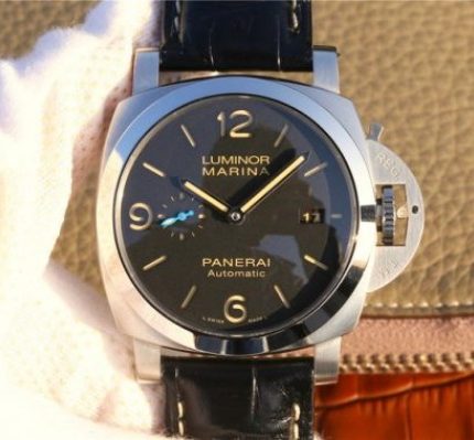 Replica Panerai PAM1312 XF Black Dial Black Leather Strap P9010