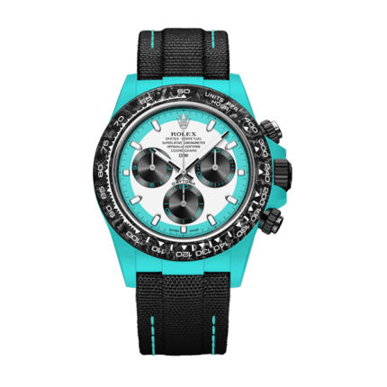 ROLEX Diw Daytona quartz fiber celeste invert 40mm oyster black(1:1 replica)