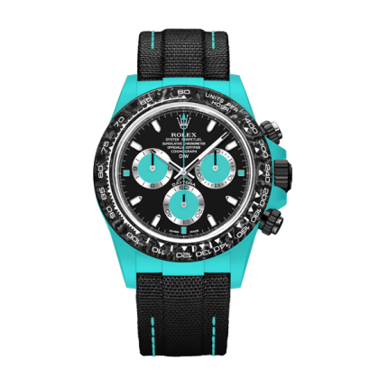 ROLEX Diw Daytona quartz fiber celeste 40mm oyster black(1:1 replica)